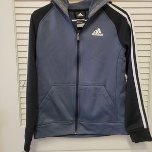 Hooded Adidas Fleece Lined Jacket
